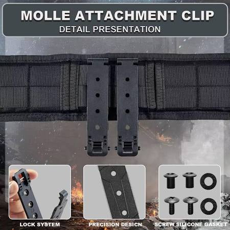Molle attachment clips