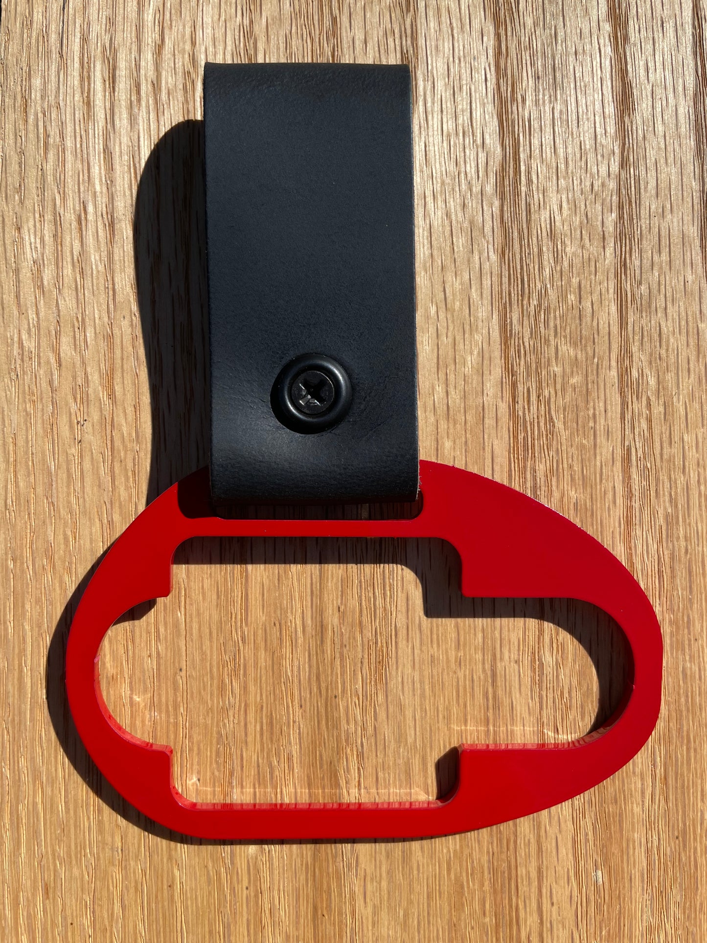 Powder Coated w/Leather Belt Loop