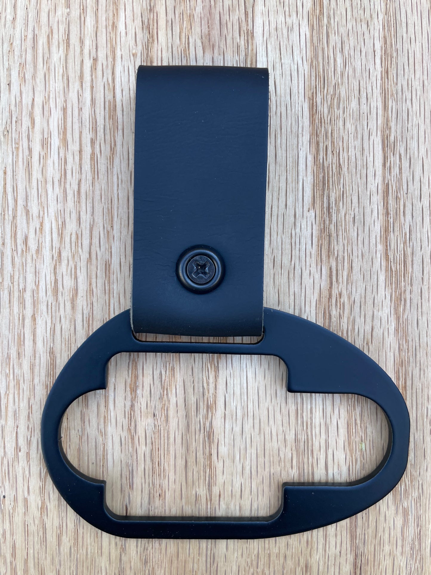 Powder Coated w/Leather Belt Loop