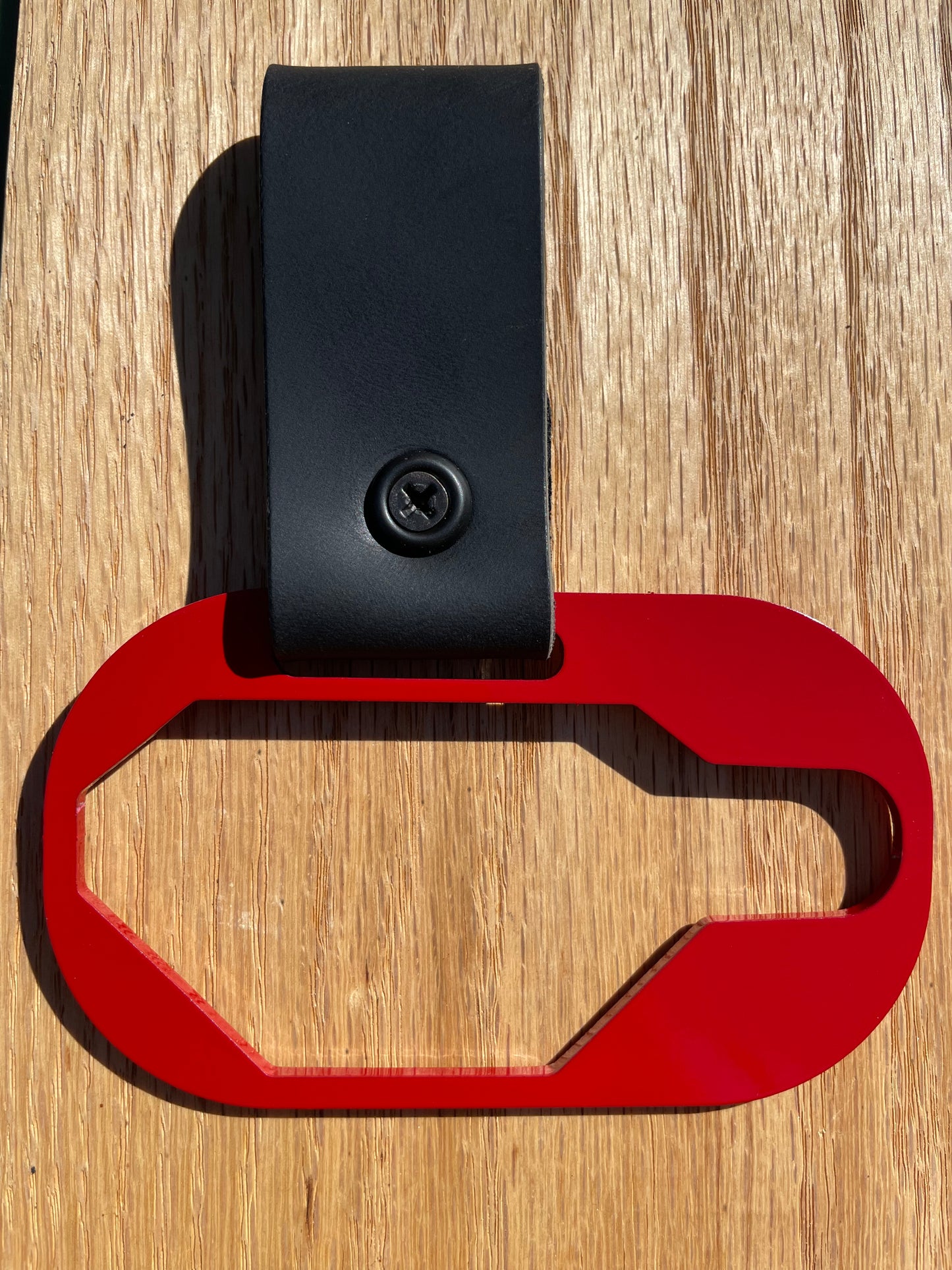 Powder Coated w/Leather Belt Loop